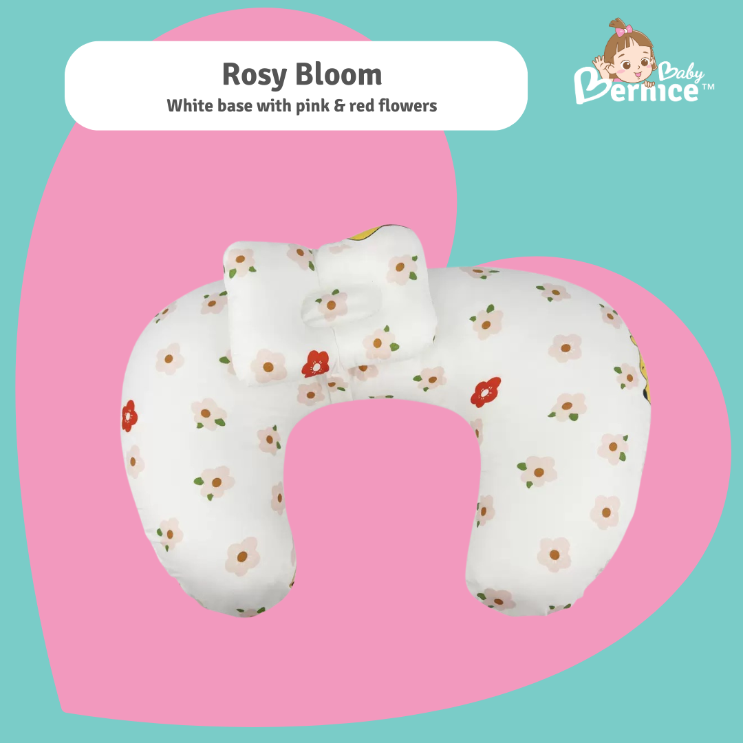 Ergonomic 3D Surround Nursing Pillow with Adjustable Head Support – Breathable, Removable Cover