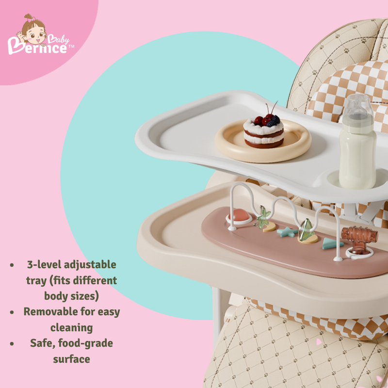 3-in-1 Multi-Functional Smart Baby High Chair, Feeding Chair • Reclining Seat • Baby Walker