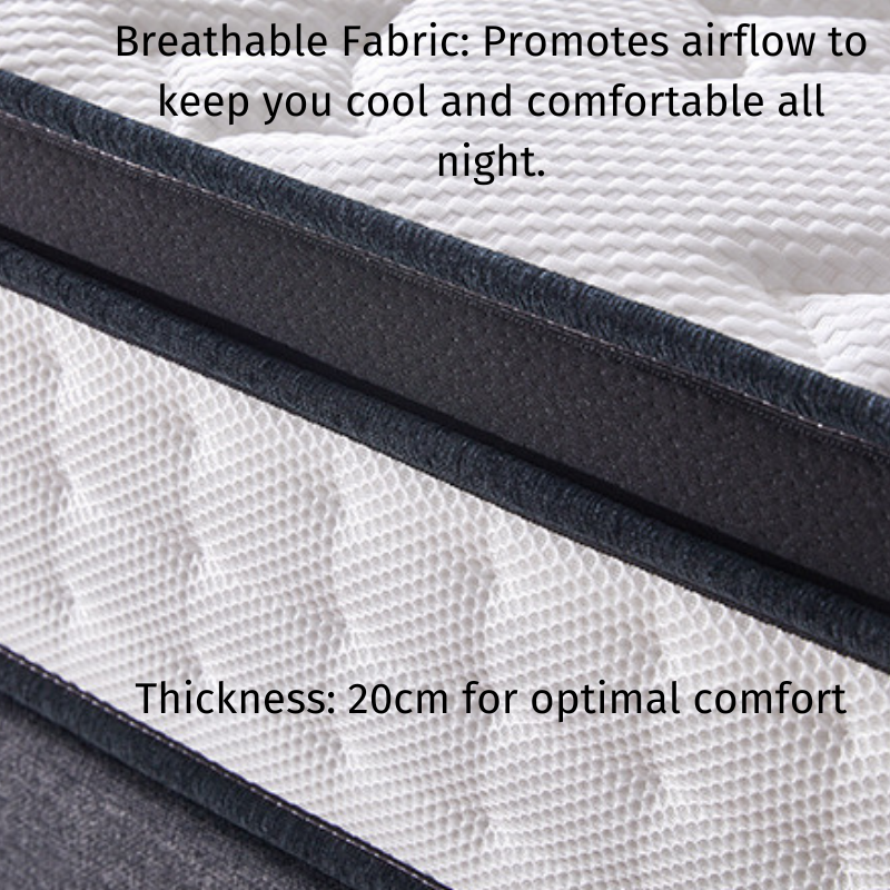 Hotel-Grade Pocket Spring Mattress - 9 Layer Comfort & Durability