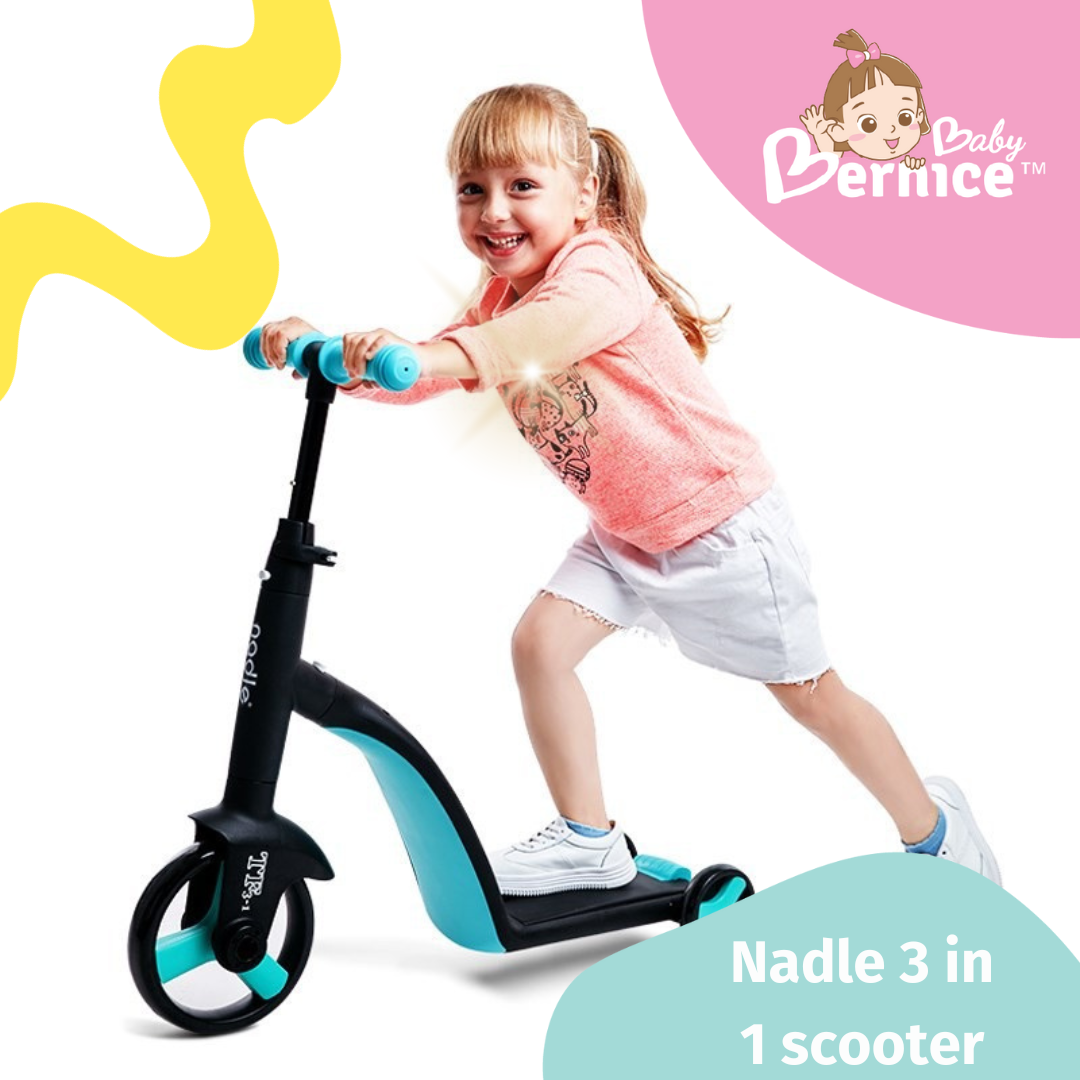 Nadle 3-in-1 Kids Scooter, Tricycle, and Balance Bike