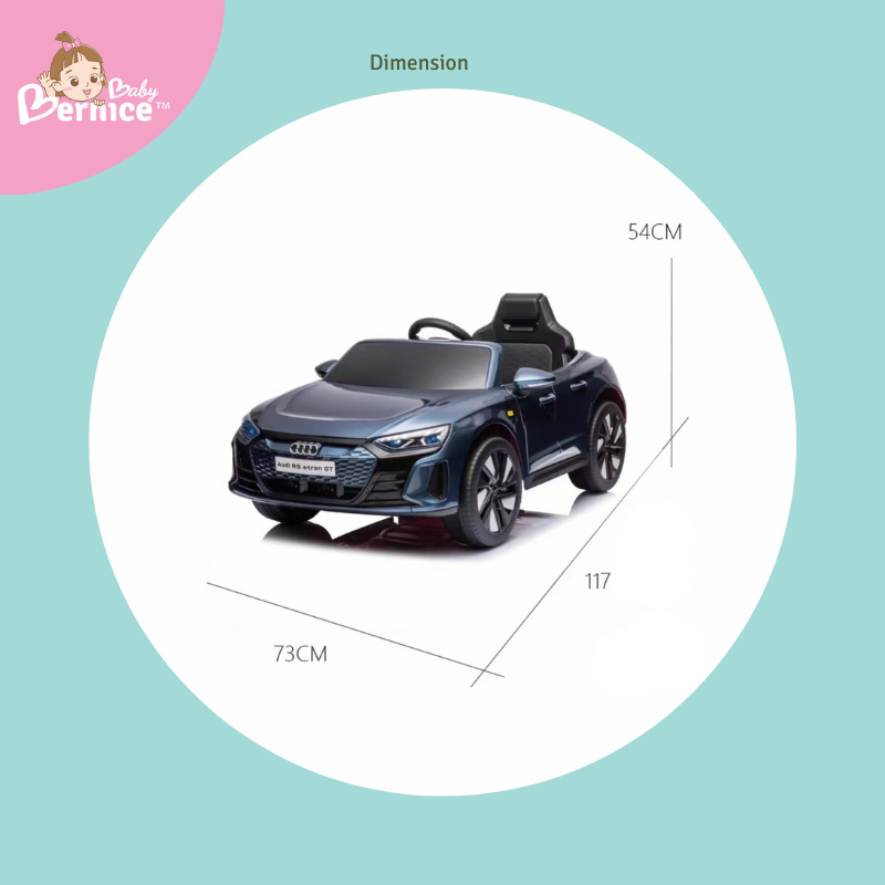 Audi RS e-tron GT Electric Ride-On Car (12V, Remote Control, 3–5 km/h, Up to 50 kg)