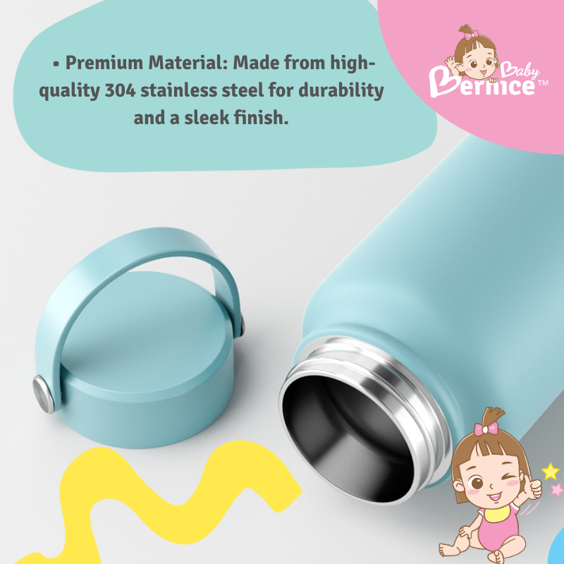 Insulated Vacuum Flask with Ceramic Coating – Custom Name or Logo Options 10 Days For Customisation