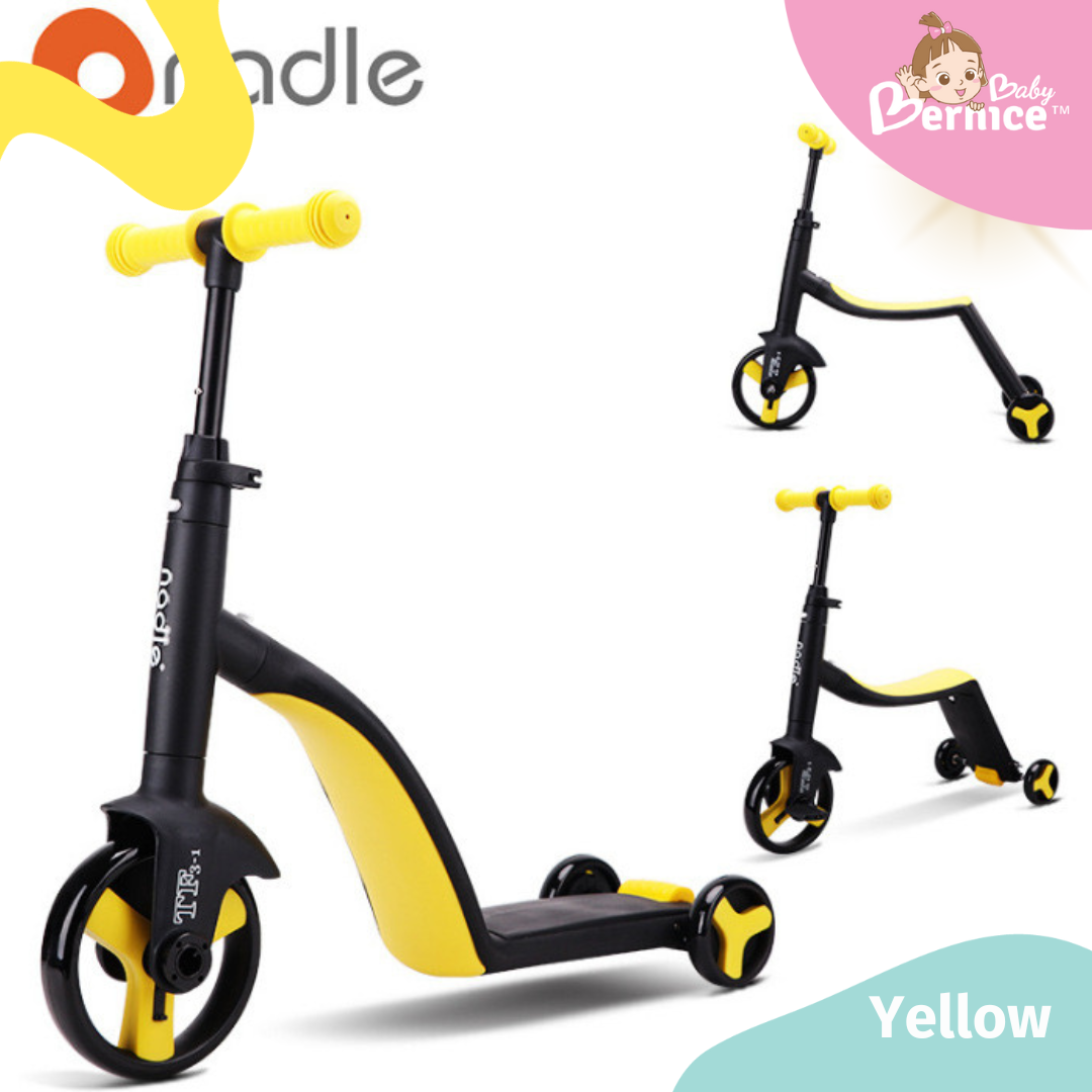 Nadle 3-in-1 Kids Scooter, Tricycle, and Balance Bike