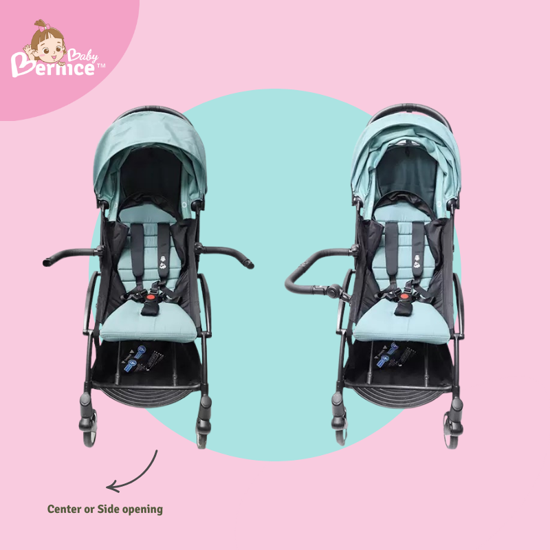 2-in-1 Stroller Accessory, Handle + Footrest, Adjustable, Universal Fit, Center opening