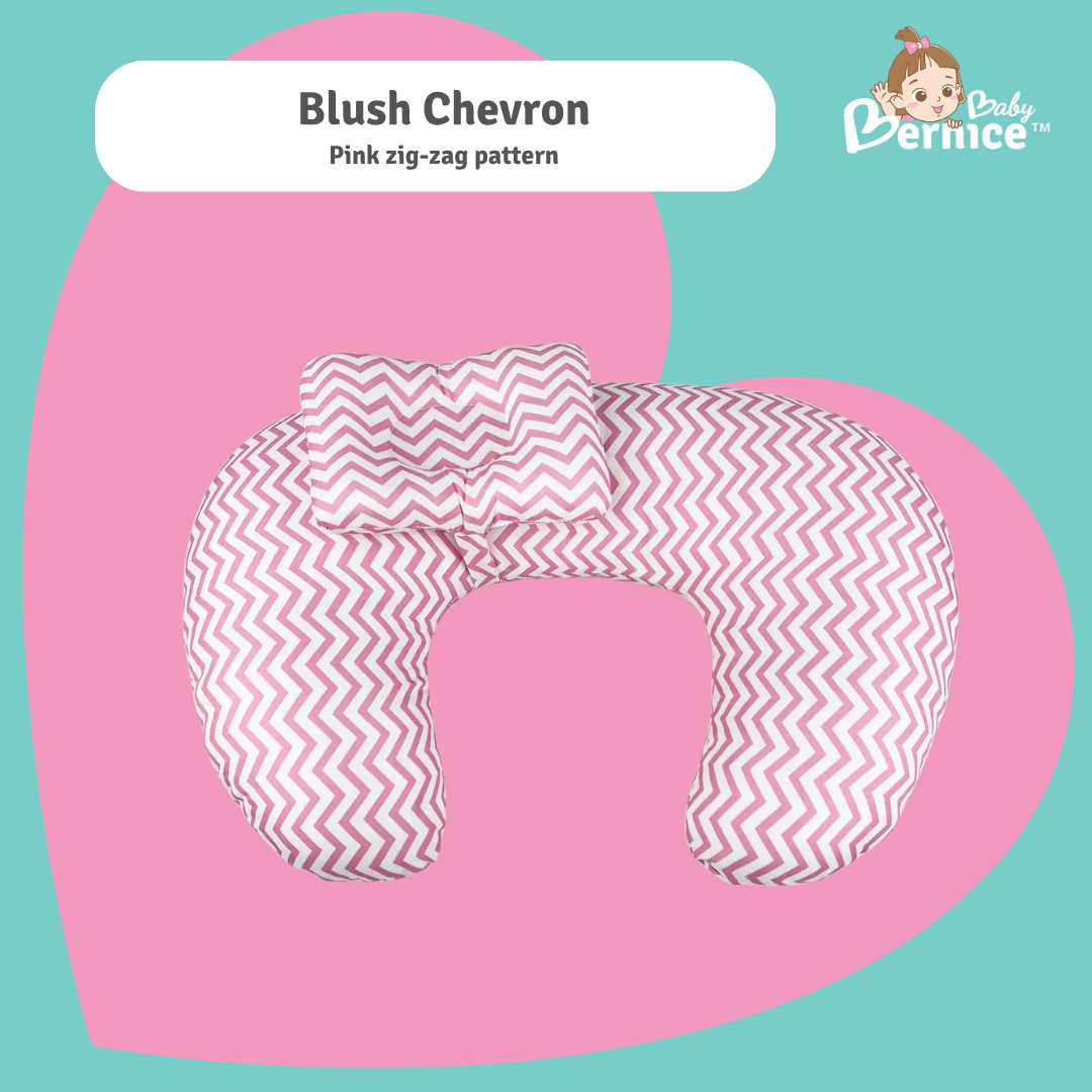 Ergonomic 3D Surround Nursing Pillow with Adjustable Head Support – Breathable, Removable Cover