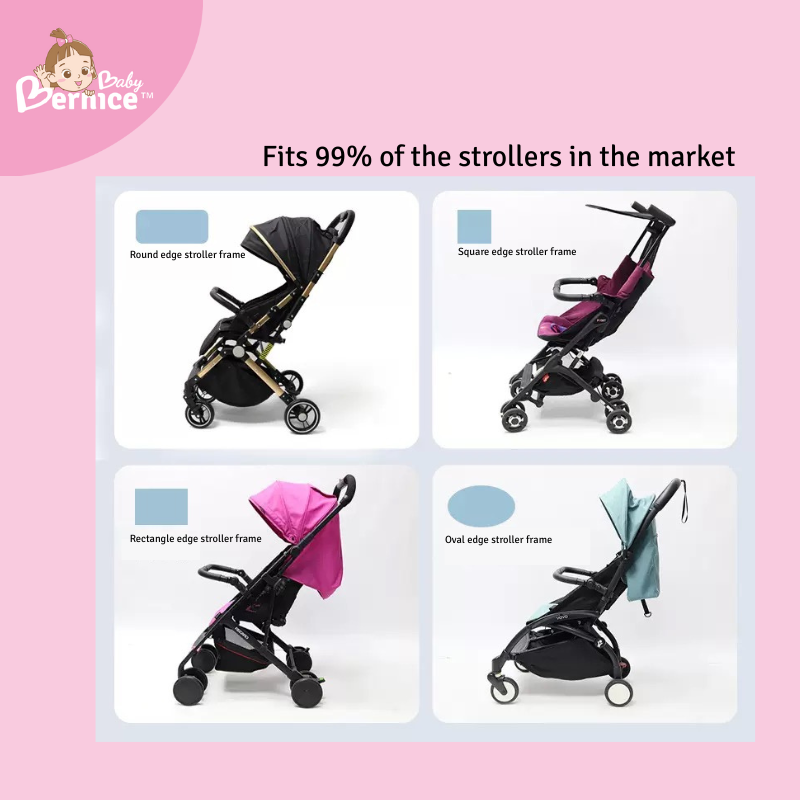 2-in-1 Stroller Accessory, Handle + Footrest, Adjustable, Universal Fit, Center opening