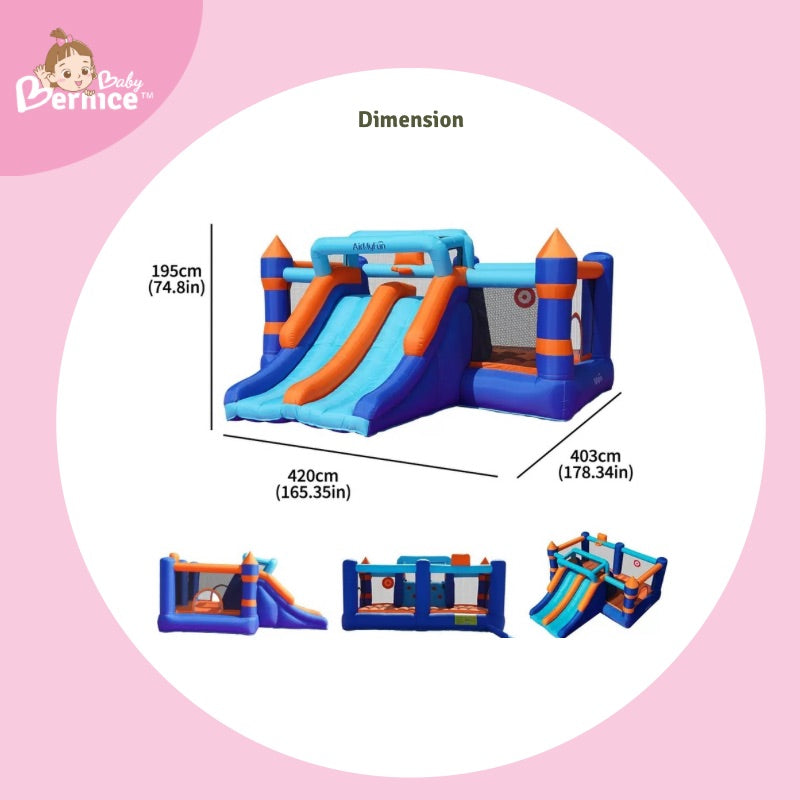 Mega Adventure Jump & Slide Castle Rental - Large Kids Activity Bouncer