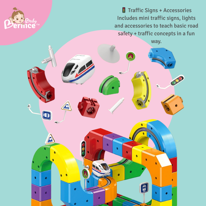 Rechargeable STEM Train Track Building Set — Magic Cube Rail Puzzle | 51/81/123pcs • USB Charge • 3 Years+