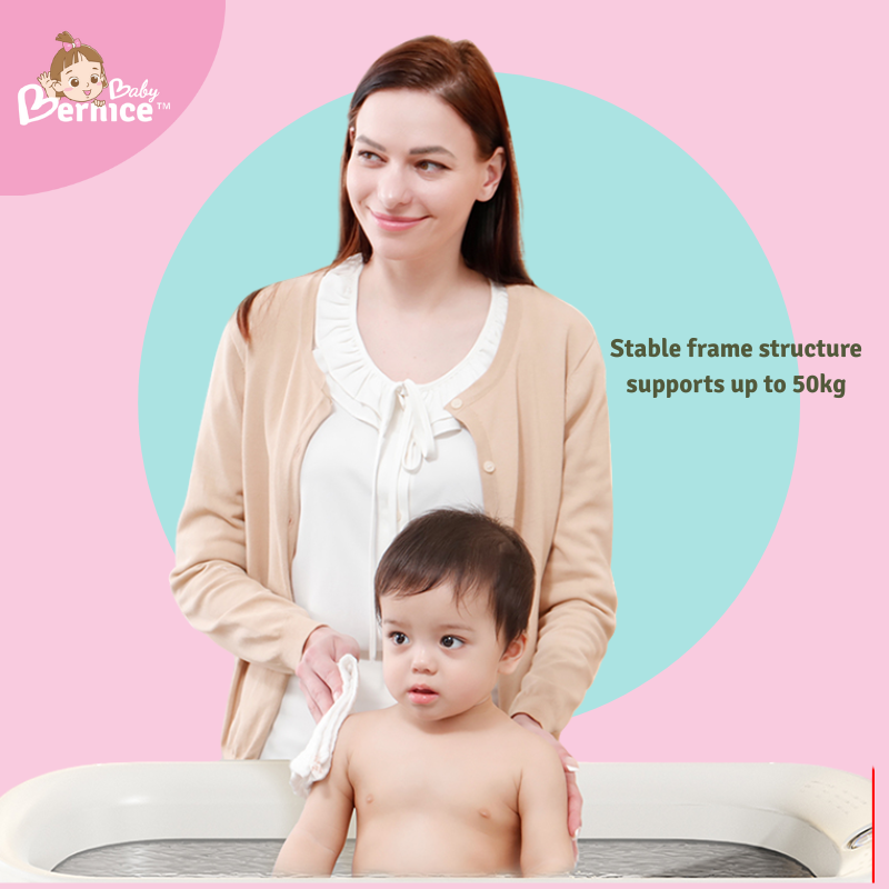 5-in-1 Diaper & Bath Station Diaper Cabinet | Changing Table | Baby Bathtub | Nursing Station | Storage Drawers