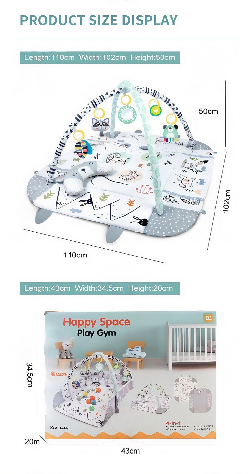 3 in 1 Baby Activity Gym and Activity Ball Pit