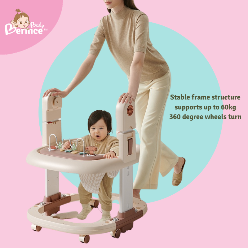 3-in-1 Multi-Functional Smart Baby High Chair, Feeding Chair • Reclining Seat • Baby Walker