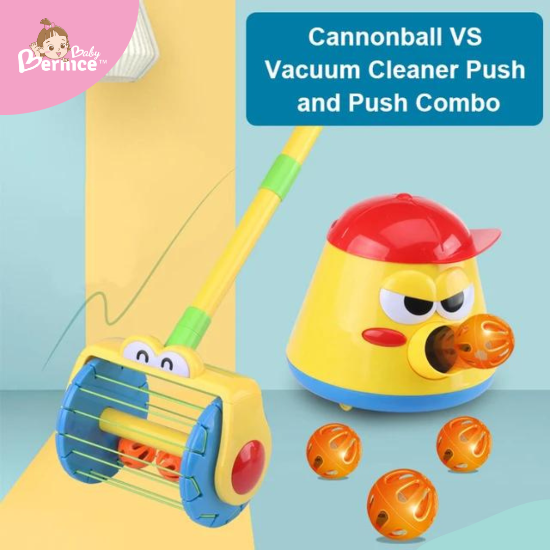 Cannon Shooting Pot and Manual Vacuum Cleaner