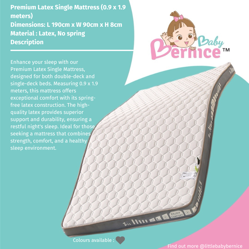 Premium Latex Single Mattress (0.9 x 1.9 meters)