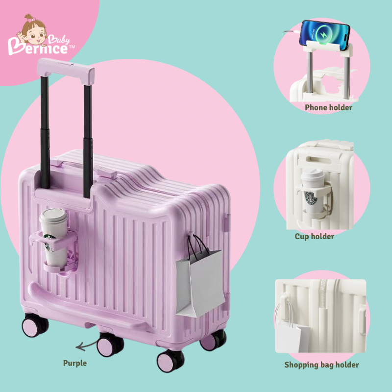 Little Voyager 20” Kids Ride-On Luggage with Seat & Fun Features