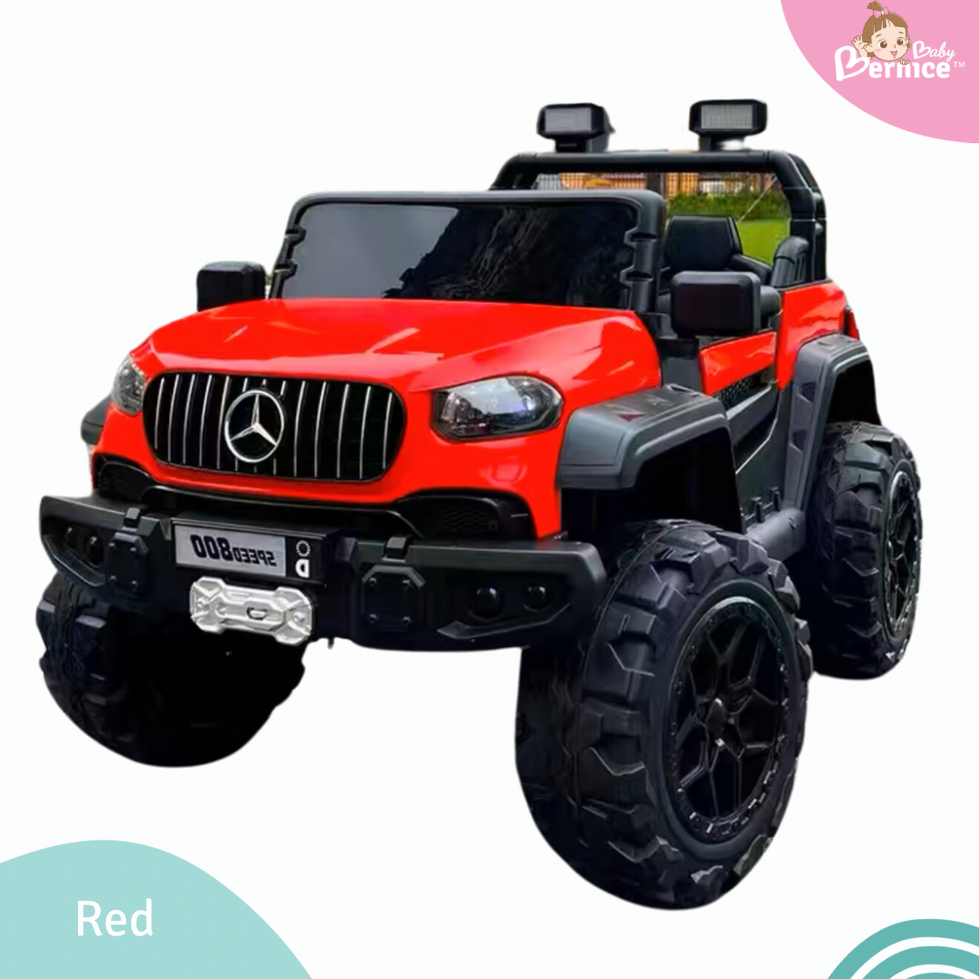 Mercs Jeep Kids Electric Car – Self-Drive or Remote Control 2 Seater