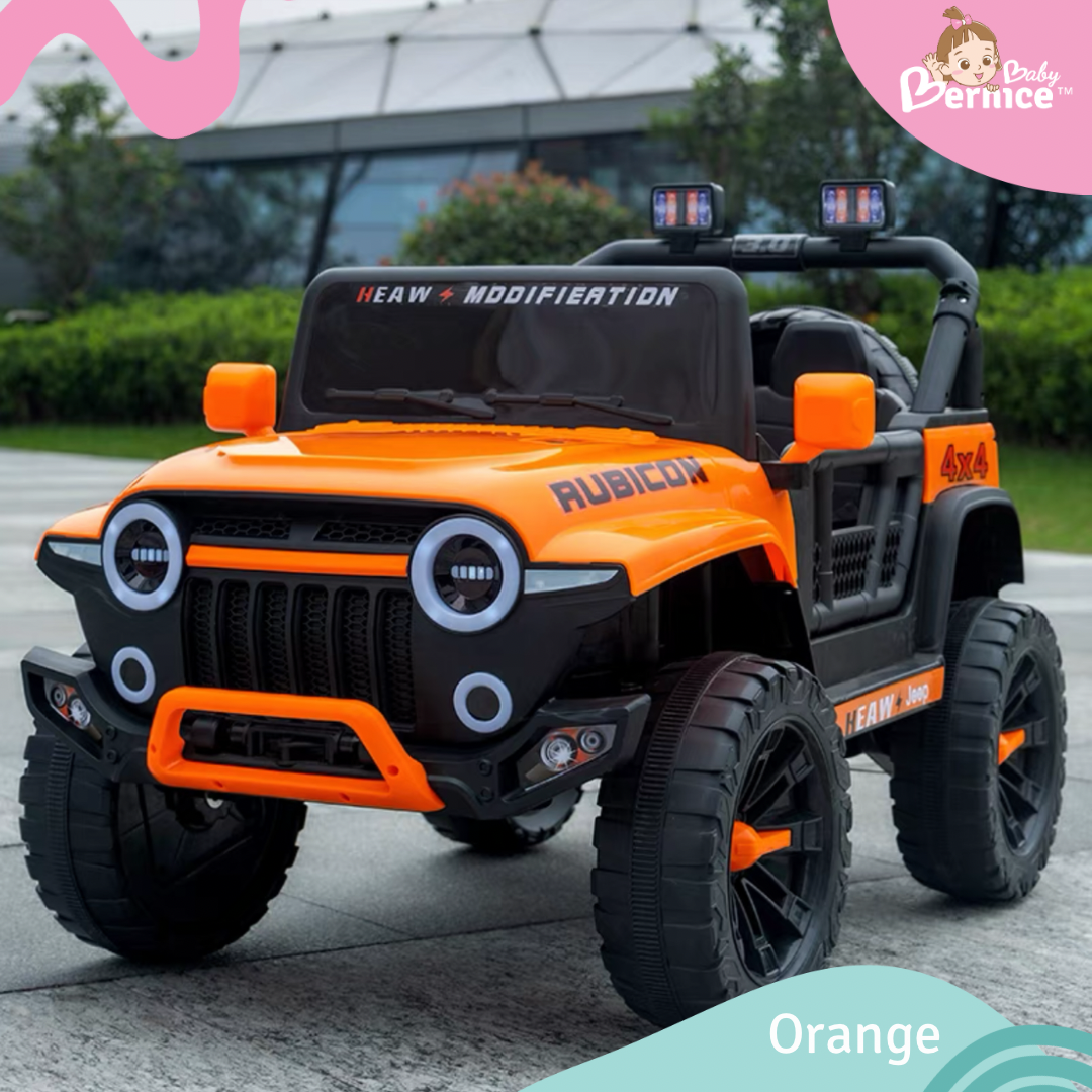 Jeep Rubicon Kids Electric Car – Self-Drive or Remote Control 2 Seater