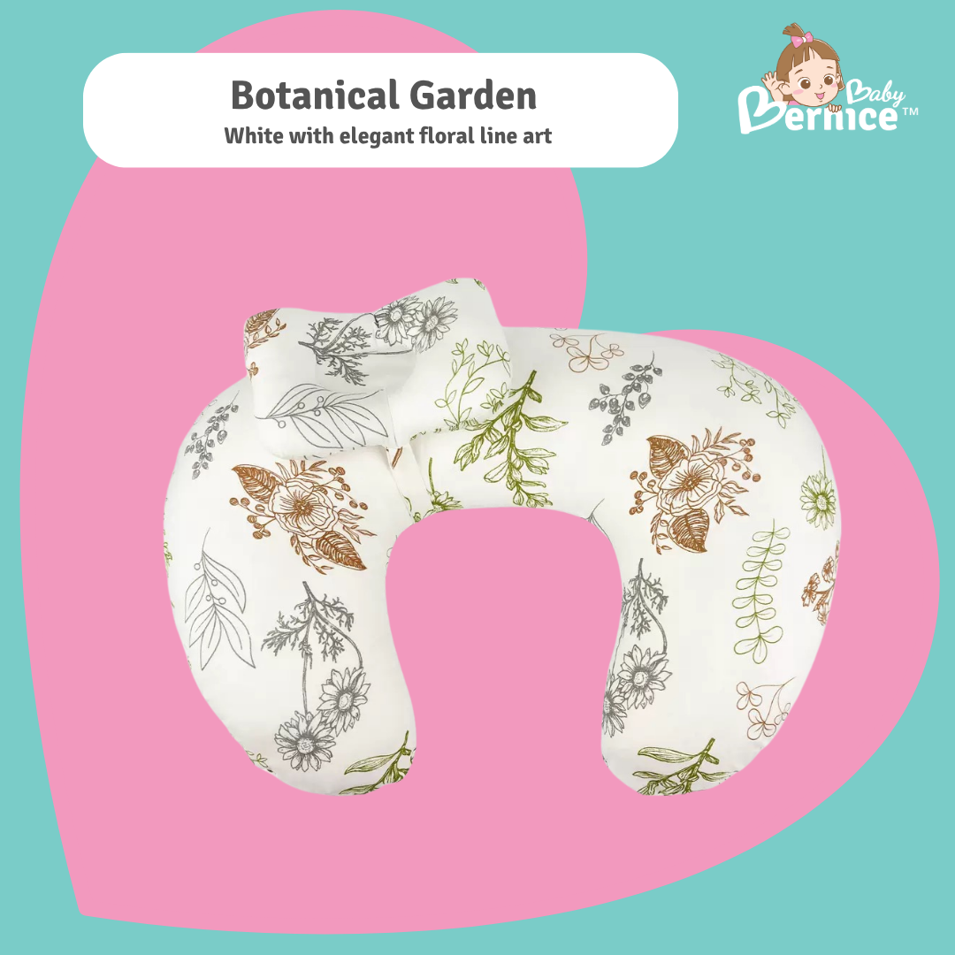 Ergonomic 3D Surround Nursing Pillow with Adjustable Head Support – Breathable, Removable Cover