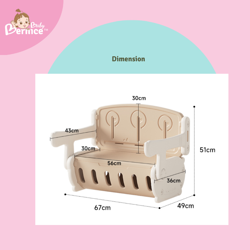 Transform & Play! 3-in-1 Kids Table, Bench & Toy Box