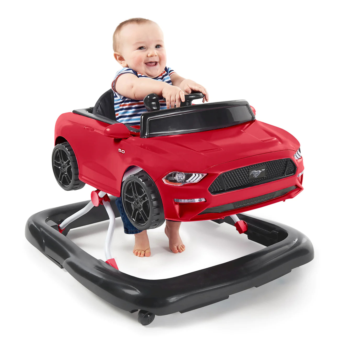 Ways to Play Walker - Ford Mustang, Red, 4-in-1 Walker