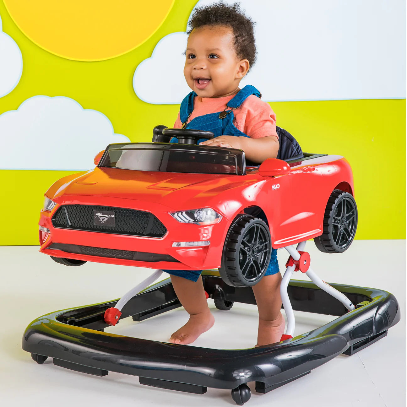 Ways to Play Walker - Ford Mustang, Red, 4-in-1 Walker