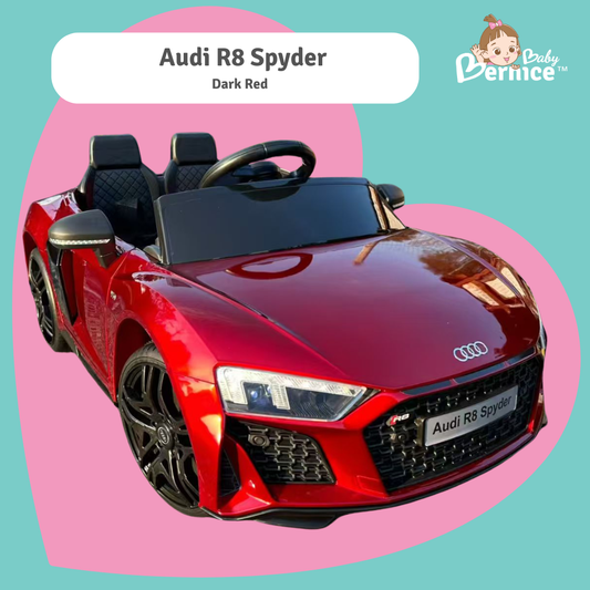 Audi R8 Spyder Kids Electric Ride-On Car 2WD, LED Lights, Music