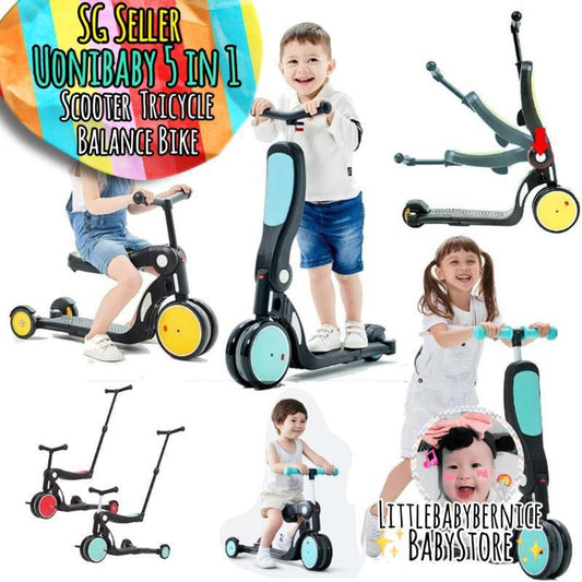 UONIBABY 5-IN-1 MULTI SCOOTER/TRICYCLE/BICYCLE