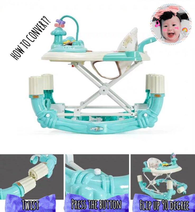 4 IN 1 BABY WALKER + ROCKER