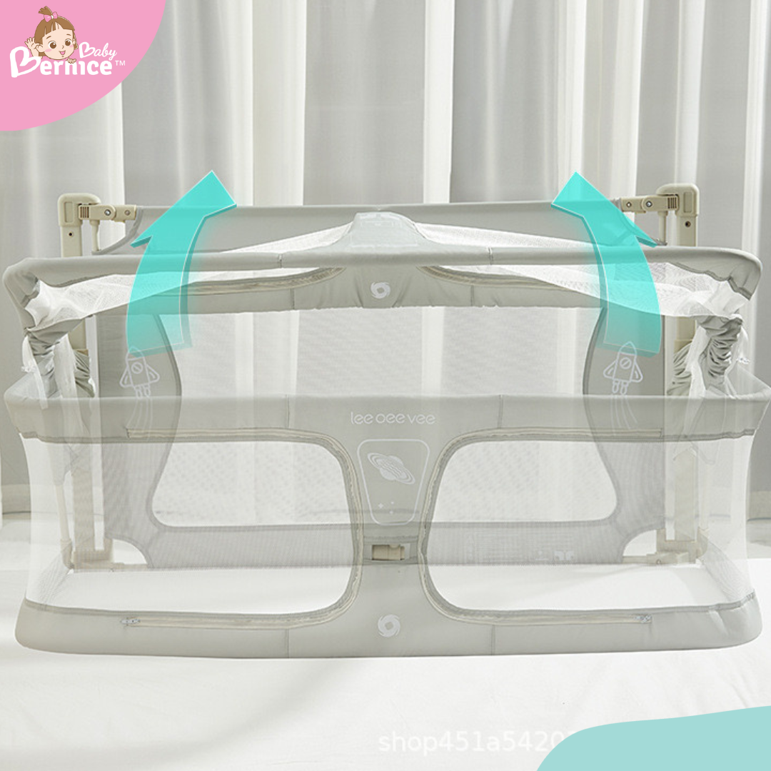 Baby Portable Rail Guard - 3 in 1 Baby Bed Guardrail Crib  L 120cm W 50cm H 42cm (Baby front guard) H 70cm (from bed bottom to the top)   Age : 0-36 Months for the cot 0-72months for the bed fence