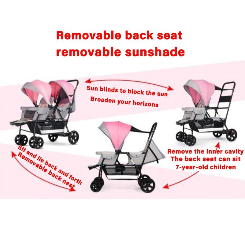 [SG INSTOCK] Reclinable Twin Stroller