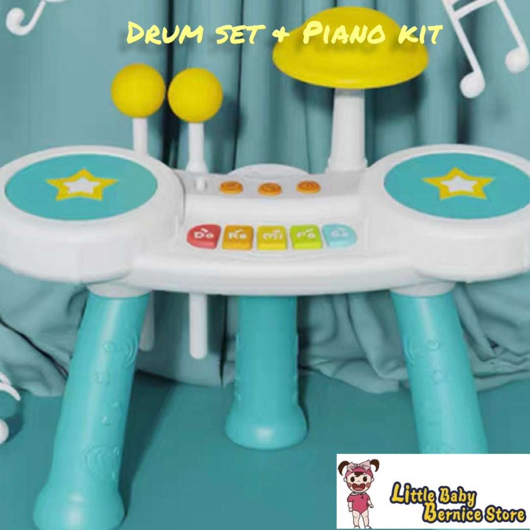 [INSTOCK] Kids Drum Kit and Piano Set