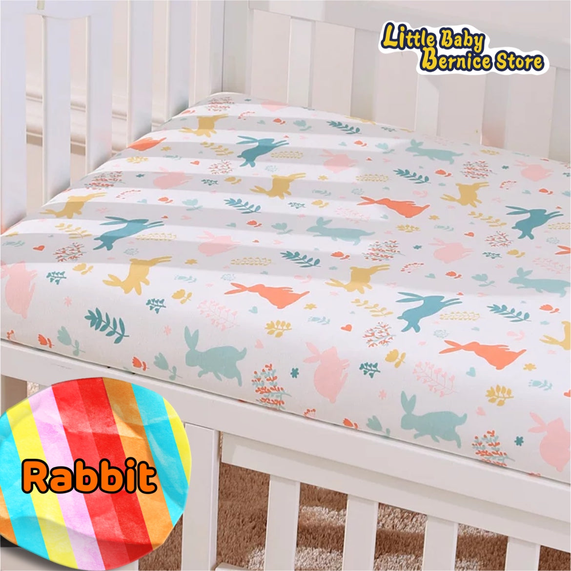 [INSTOCK] Hypoallergenic Cotton Baby Mattress Cover