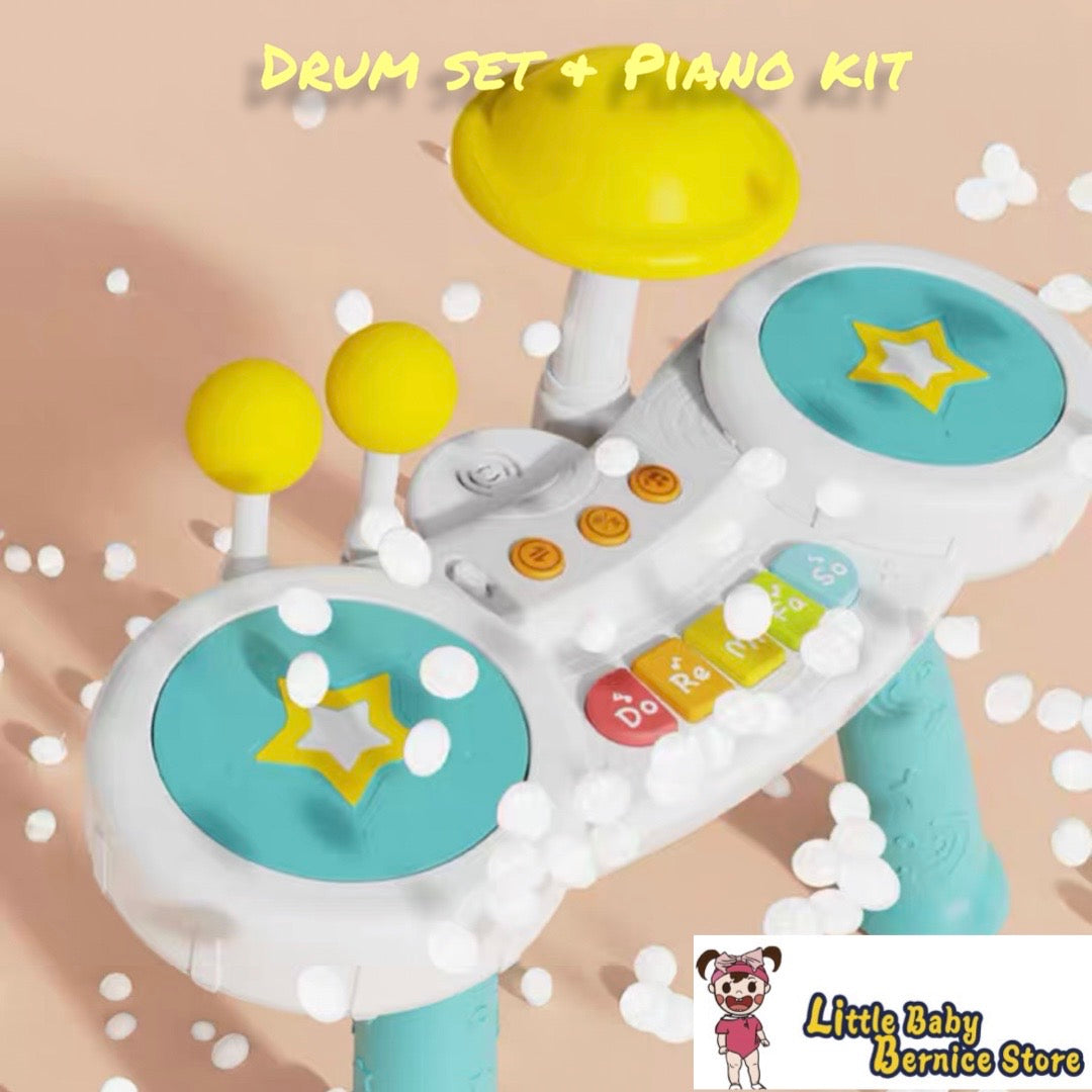 [INSTOCK] Kids Drum Kit and Piano Set