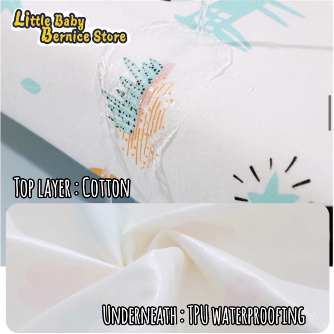 [INSTOCK] Hypoallergenic Cotton Baby Mattress Cover