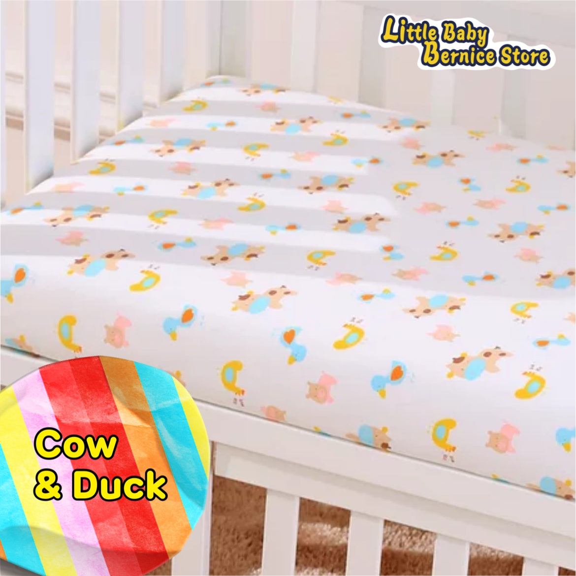 [INSTOCK] Hypoallergenic Cotton Baby Mattress Cover