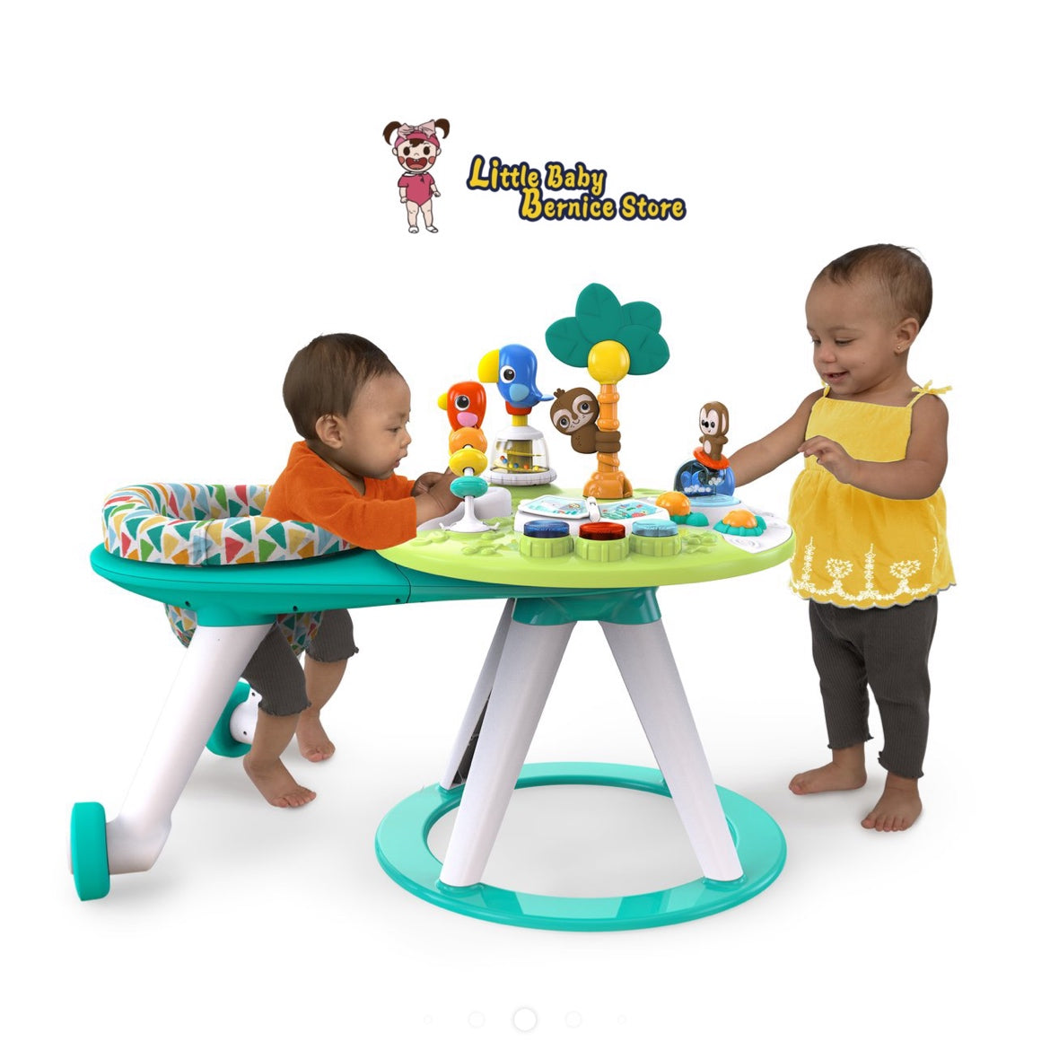 Bright Starts Around We Go 2-in-1 Walk-Around Activity Center & Table