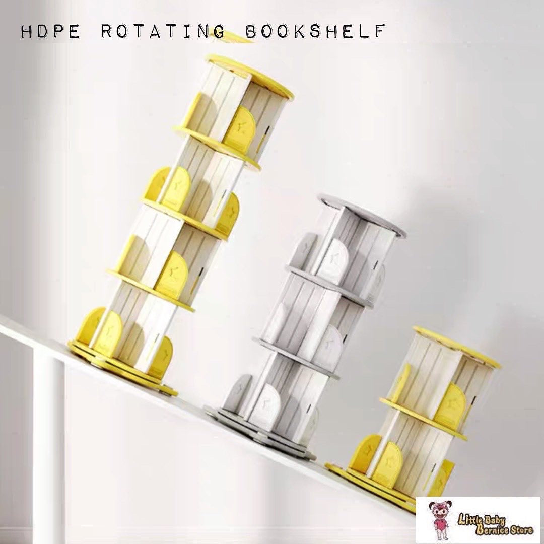 HDPE 360 Degree Rotatable Bookshelf