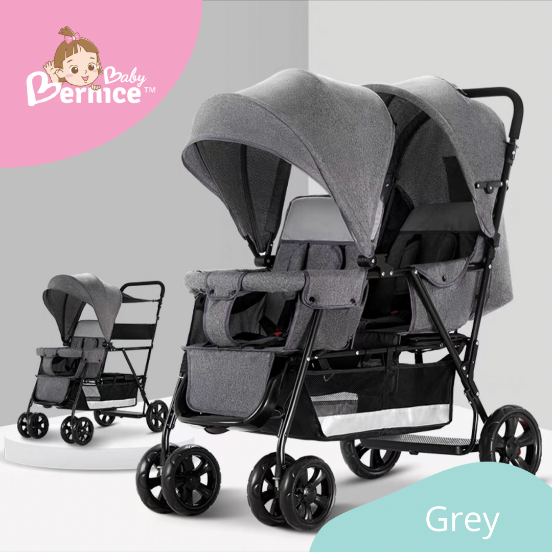 [SG INSTOCK] Reclinable Twin Stroller