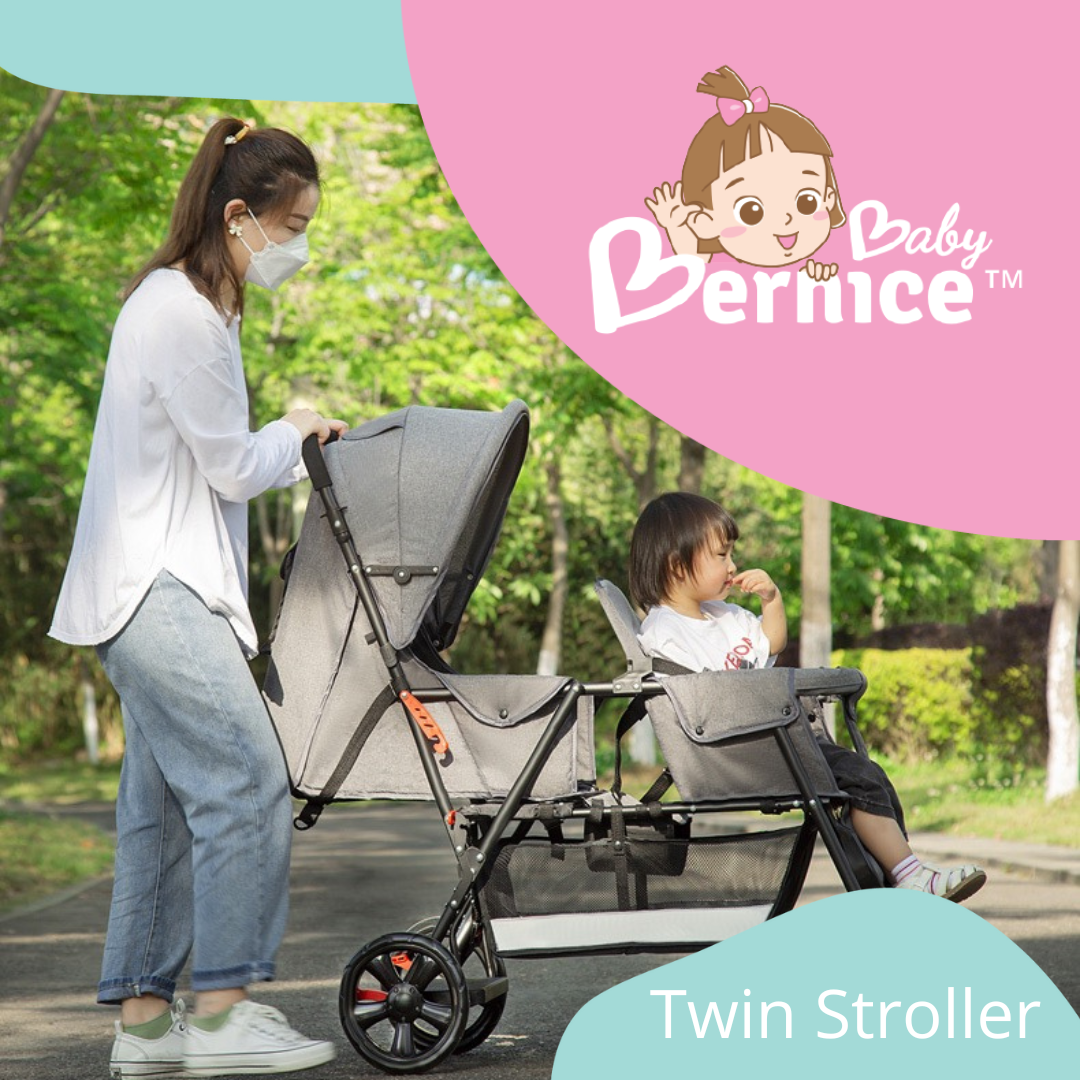 [SG INSTOCK] Reclinable Twin Stroller