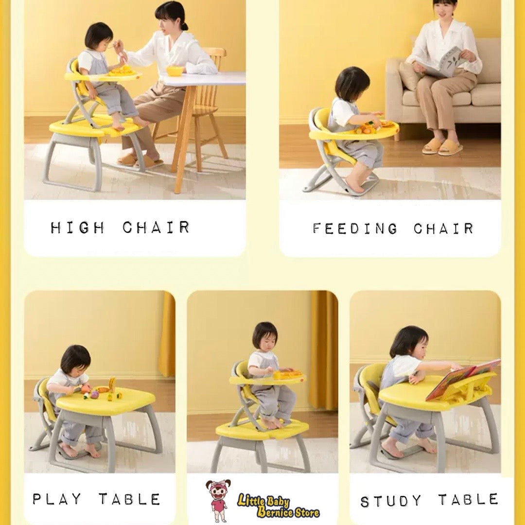 5 in 1 Multifunction Baby High Chair and Study Table