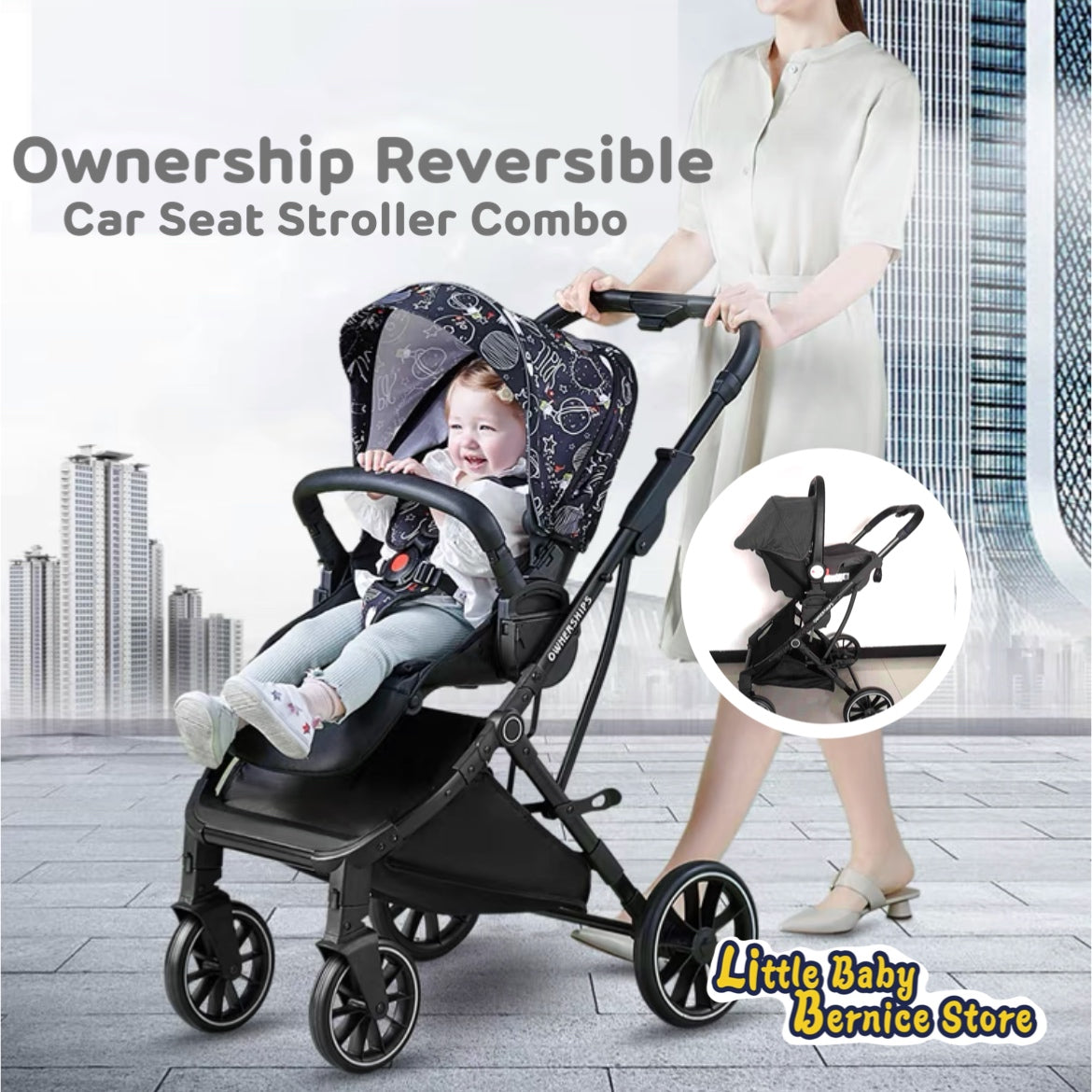 Ownership Reversible Car Seat Stroller Combo