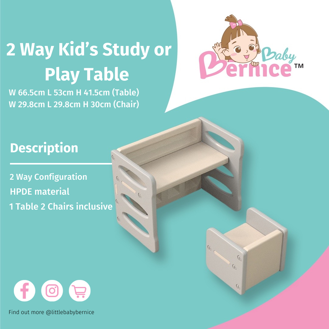 Kids 2 Way Table and Chairs Set