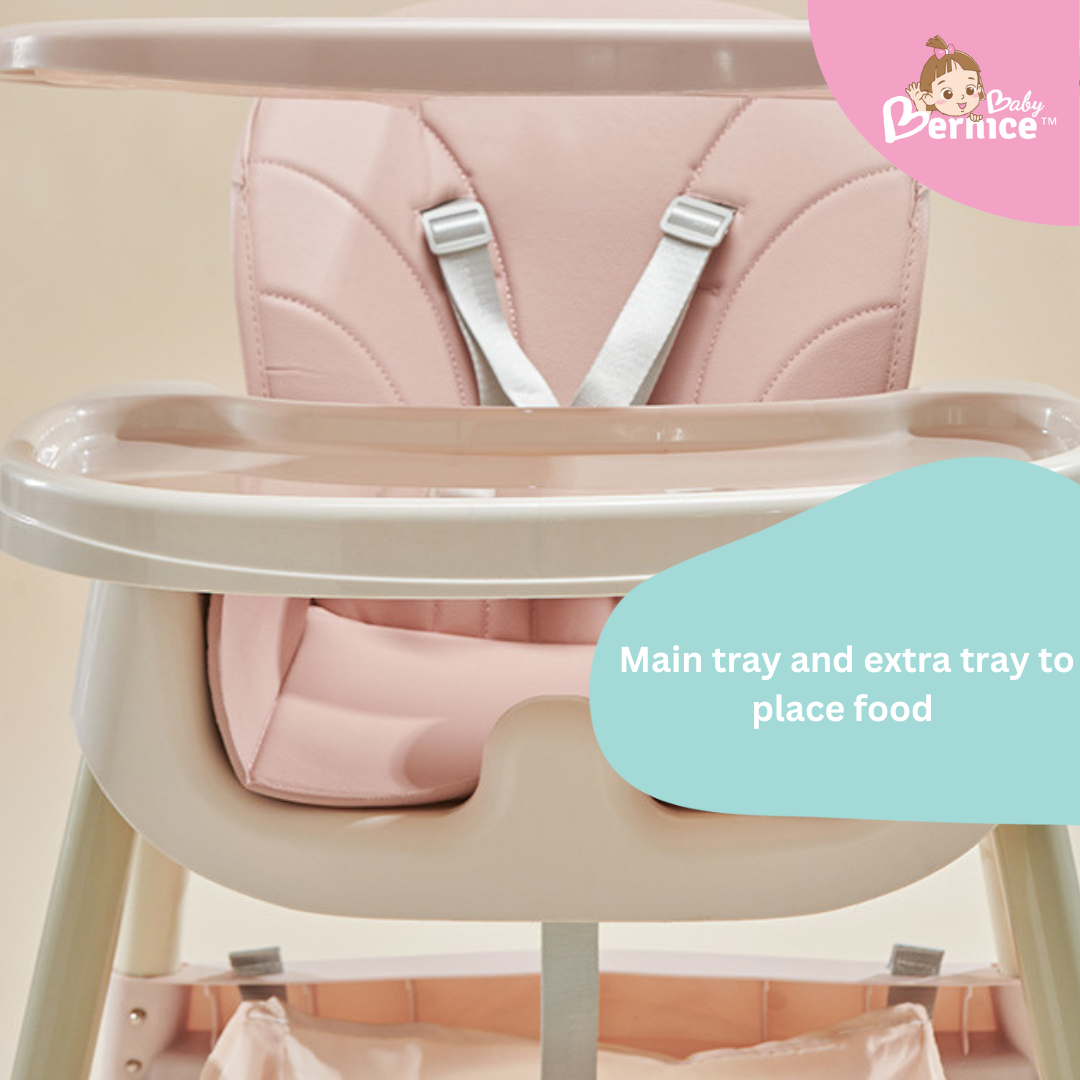 Littlebabybernice Upgraded Foldable Multi-Function High Chair with Rocker Function