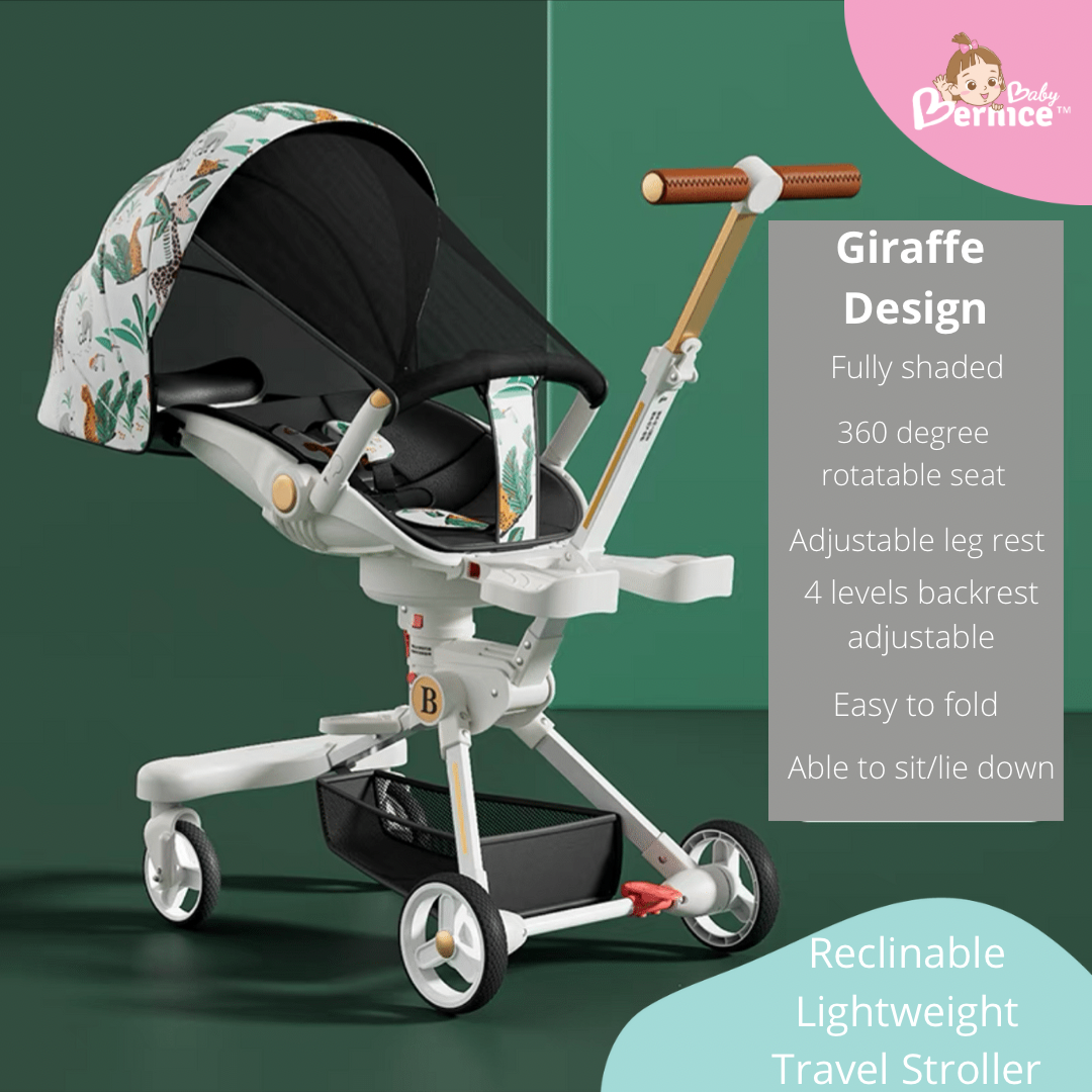 Reclinable Dual Facing Travel Stroller