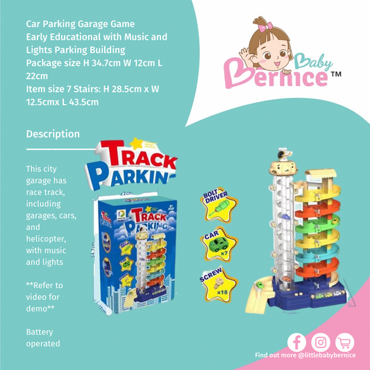 Car Parking Garage Game Early Educational with Music and Lights Parking Building