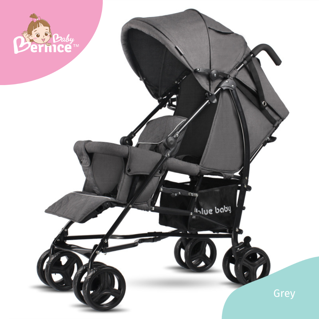 Compact Double Seat Twin Stroller