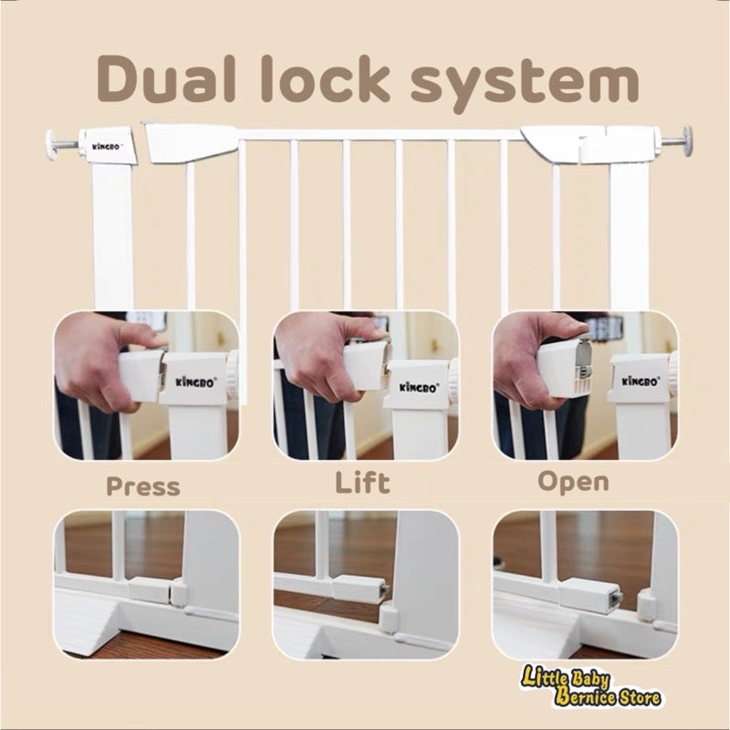 White Metal Baby Safety Gate / Pets Safety Gate