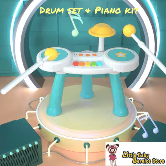 [INSTOCK] Kids Drum Kit and Piano Set