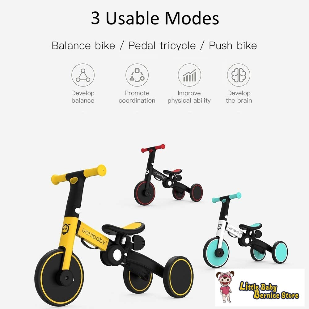 Uonibaby 4 in 1 Foldable Balance Bike