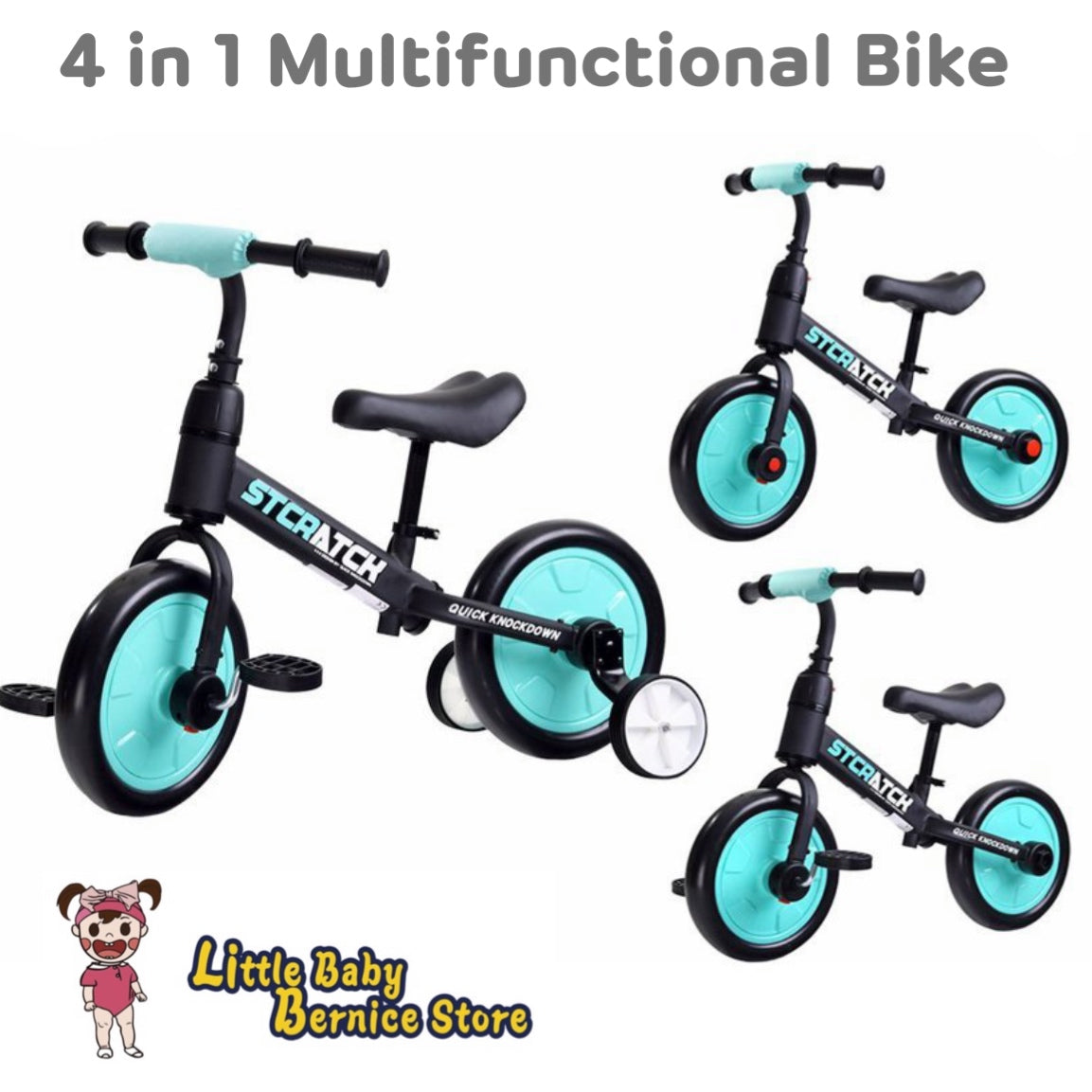 4 in 1 Multifunctional Balance Bike