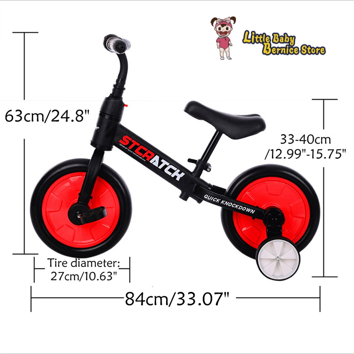 4 in 1 Multifunctional Balance Bike